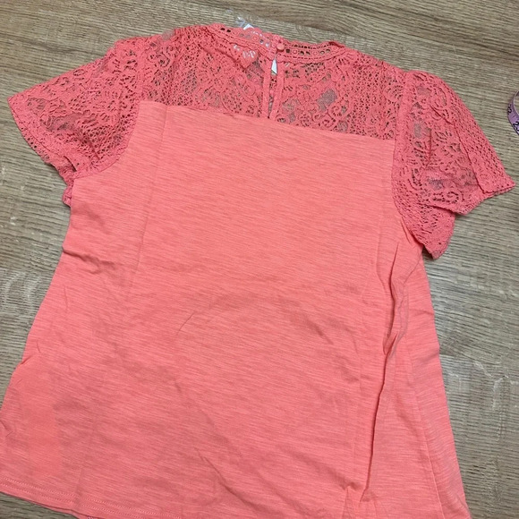 Anthropologie NWT Ella Mara Liliya lace detail top size small 17” p2p - Picture 7 of 11